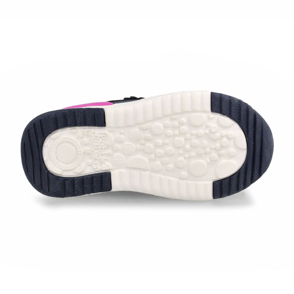 Zapatilla Ni&ntilde;a Bubblegummers Speed Lite Azul Marino - Fucsia image number 4.0